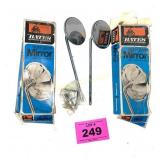 VINTAGE MOTORCYCLE MIRRORS - ONE SET OF MOUNTING H