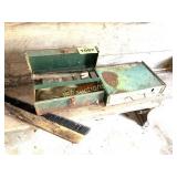 TOOL BOX AND COLEMAN STOVE