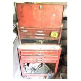KENNEDY TOOL BOX ON RED TOOLBOX W HANDTOOLS