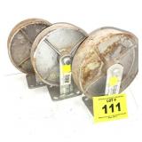 8" STEEL WHEELS SET OF 3