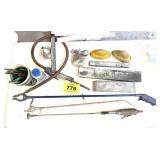 AIR HAND WIRE WHEEL, AIR NOSEL, SANDING BLOCKS,ETC