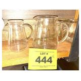 SMALL GLASS PITCHERS