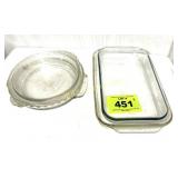 GLASS BAKING PANS AND PIE PANS