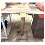 SOLD STEEL WORK TABLE