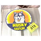 HUSKY GASOLINE SIGN