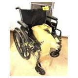 LIKE NEW WHEELCHAIR WITH NEW FEET STANDS