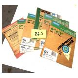 PARTIAL BOXES OF SANDPAPER