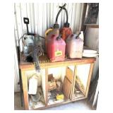 CABINET W GAS CANS