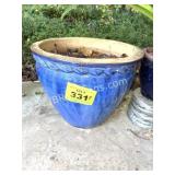 LG BLUE POTTERY PLANTER