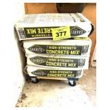 4 BAGS QUICKCRETE W FLOOR DOLLY