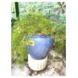 LG BLUE POTTERY PLANTER