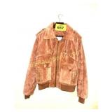 OAKTREE SIZE 44 BROWN SUEDE VINTAGE JACKET