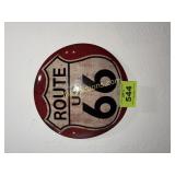 ROUTE 66 BUTTON SIGN 16'