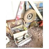 VINTAGE FAN, TIRE, ETC.