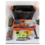 HAND TOOLS IN PLASTIC BOX