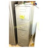 FILE CABNET WITH VINTAGE DESK LIGHT