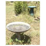 2 BIRD BATHS