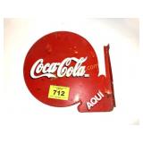 COCA-COLA AQUI APPROX 20" W 2002 DOUBLE SIDED SIGN