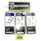4 BOXES OF PIN ASSORTMENT SETS