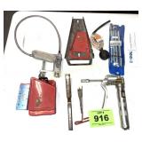 ASST TOOLS, GRASE GUN, LIGHT, TUBING BENDERS KIT