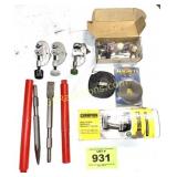 TOOLS, MAGNETS, PIPE CUTTERS