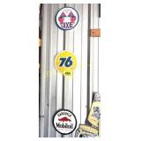 3 METAL GAS SIGNS
