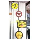 4 METAL GAS SIGNS