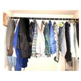 ASST MENS AND WOMENS SHIRTS, COATS, JACKETS,