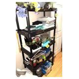 BLACK PLASTIC SHELF