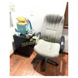 OFFICE CHAIR, FILE CABNET, AND SUPPLIES