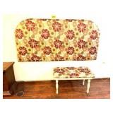 WALL HEADBOARD AND DRESSING BENCH