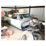 EL CAMINO SALVAGE PROJECT CAR W BED CONTENTS