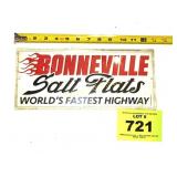 APPROX 13" BONNEVILLE METAL SIGN