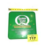 QUAKER STATE APPROX 11 1/2" PLASTIC SIGN