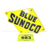 HEAVY PORCELAIN B;UE SUNOCO REPOP SIGN