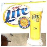 MILLER LITE BEER SIGN APPROX 35"x36"