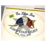 SILVER STAR LONESTAR LITE 2002 METAL SIGN