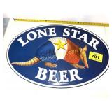 LONESTAR BEER METAL SIGN APPROX 35" W