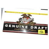 MILLER GENUINE DRAFT BEER SIGN MILLER BREWING CO