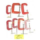 7 RED C CLAMPS