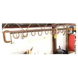 SECTION OF HORSE SHOE HANGERS W CLAMPS