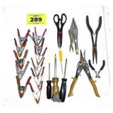 TIN SNIPS, CLAMPS, HAND TOOLS