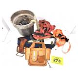 TOOL BELT AND  RATCHET STRAPS
