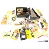 BULLETS, ADHESIVES, ETC.