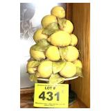 VINTAGE 1963 CEREAMIC LEMON DECOR