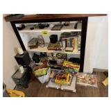 CONTENTS OF SHELVES, LANTURNS, SETERIO, ETC