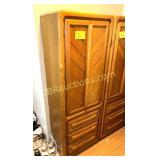 WOOD STORAGE CABNET