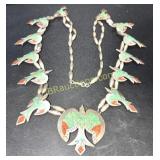 TURQUOISE AND SILVER NECKLACE