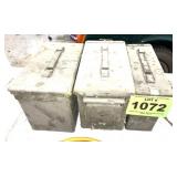 3 METAL AMMO BOXES