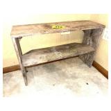 SMALL VINTAGE WOOD BOOKSHELF